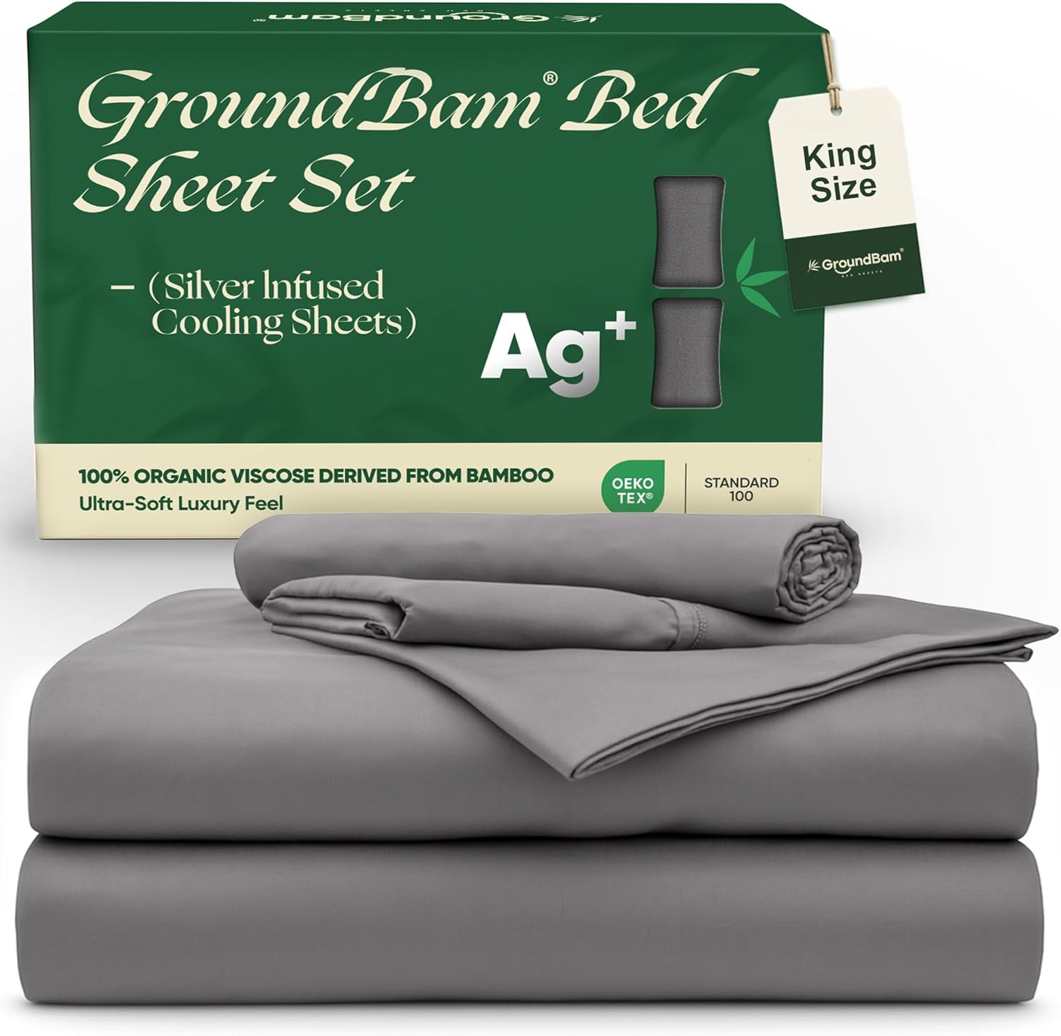 Groundbam Silver Infused Bed Sheets Set