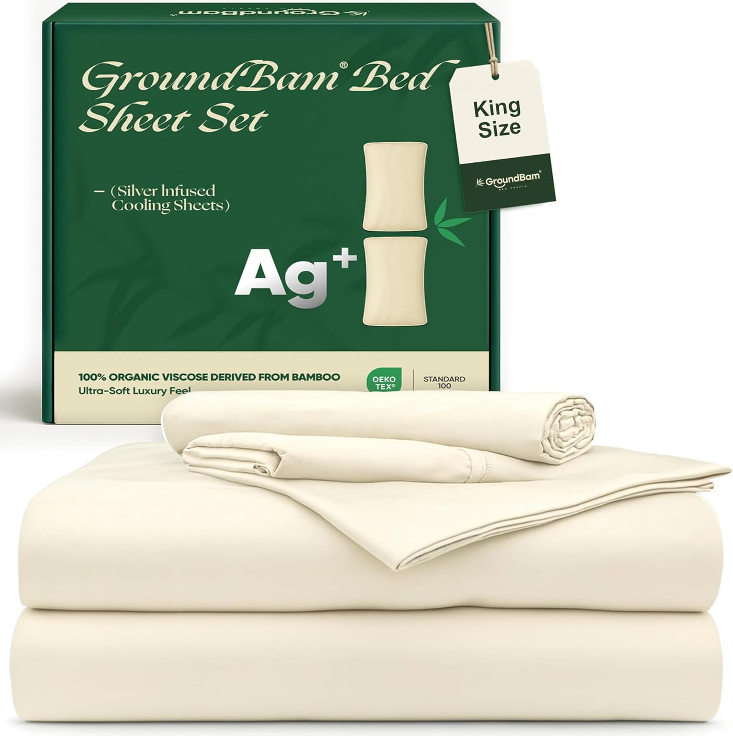 Groundbam Silver Infused Bed Sheets Set